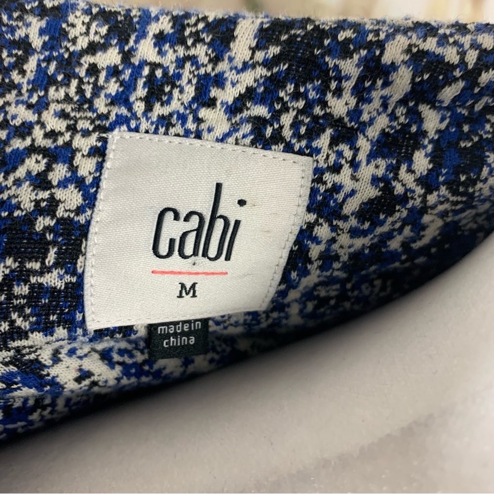 CAbi 21 Club Blue Black Tweed Jacket Blazer - Picture 10 of 10